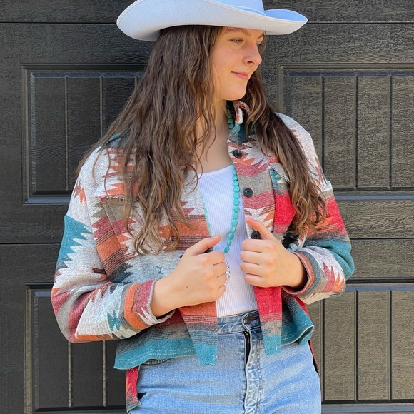 New boutique serape shacket jacket - Picture 7 of 16